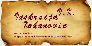 Vaskrsija Kokanović vizit kartica